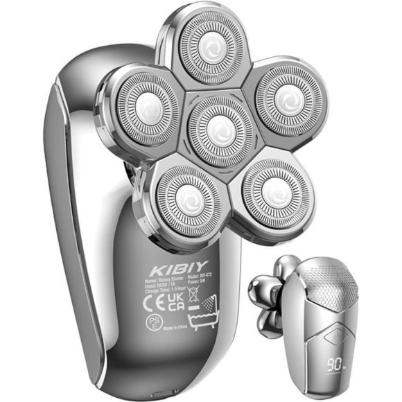 Electric Razor for Men,Upgrade 5-in-1 BaldHead Shaver Cordless LED Mens Electric - Picture 1 of 6